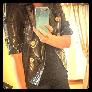 Patent leather juicy couture mini peacoat