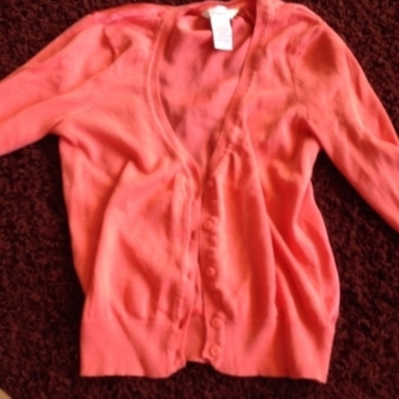 Coral cardigan