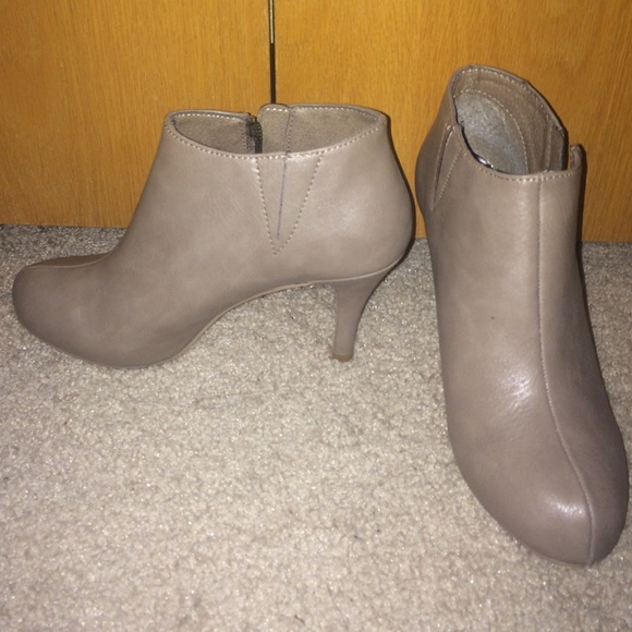 Tan booties