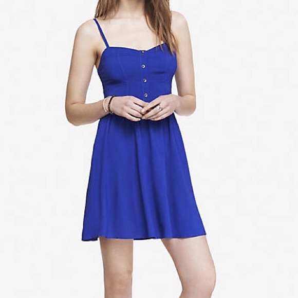 Express blue cami sundress XS