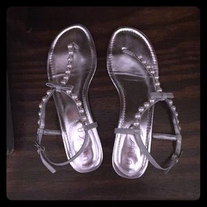 Size 10 sandal. Unisa brand. Silver.