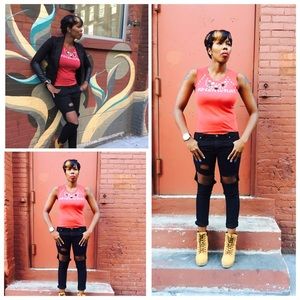 Embellished Red t-shirt