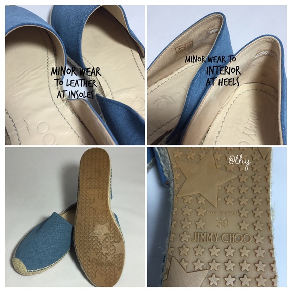 JIMMY CHOO DREYA D'ORSAY ESPADRILLE FLATS - Picture 4 of 4