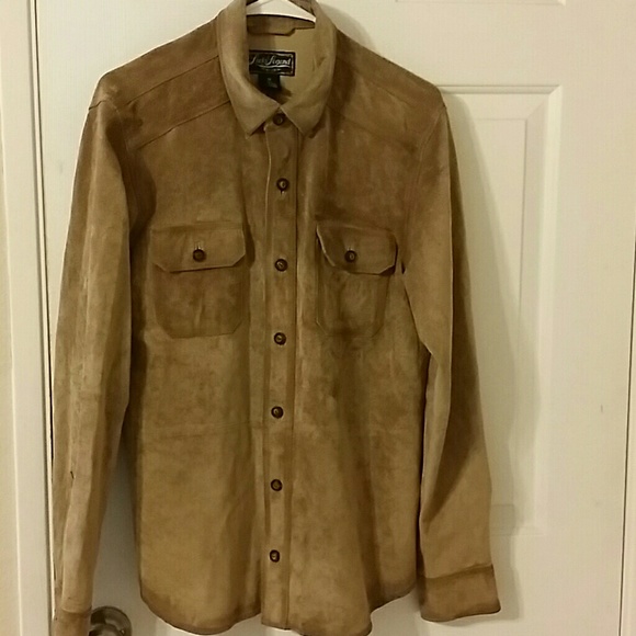 lucky brand mens suede jacket