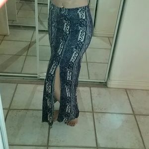 Cute Blue Semi-bandana Print Skirt