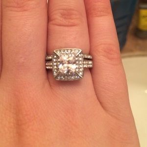 Faux Diamond Wedding Set