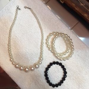 Necklace with bracelets