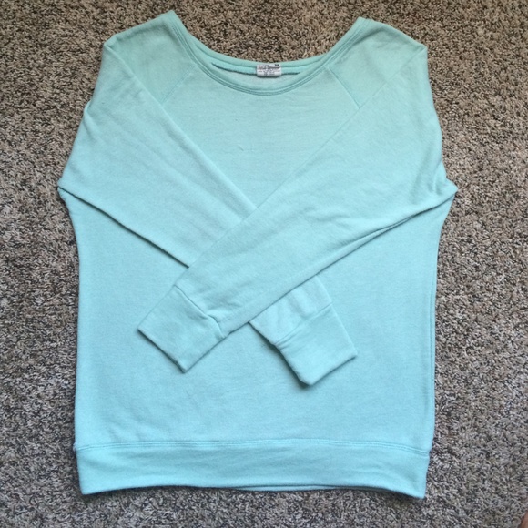 Minty colored sweatshirt
