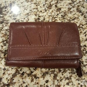 Beautiful chocolate leather COACH wallet