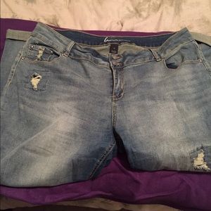 Lane Bryant Weekend Distressed Jeans