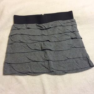 Gray Cotton Express Skirt