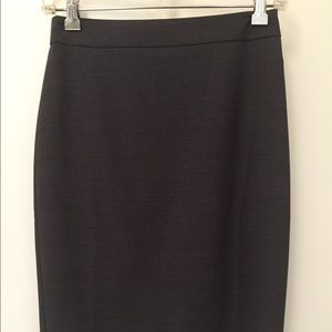 Dark gray lined Ann Taylor skirt
