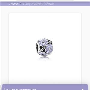 Pandora purple Daisy Charm