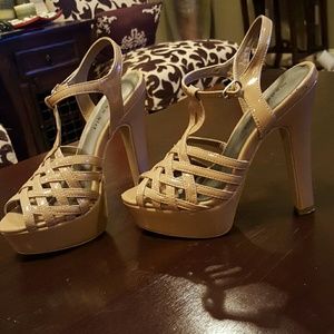 Nude Strappy Madden Girl Platforms