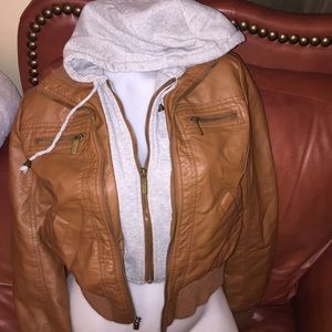 Rue 21 Leather Jacket Size M