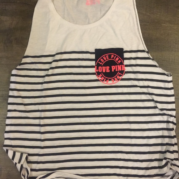 PINK striped Tee