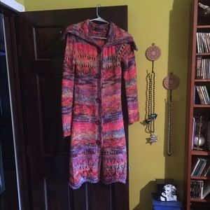 Beautifully colored knit long Sweater!