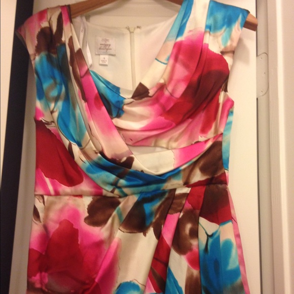 💰SOLD💰 - Suzi Chin watercolor floral silk dress