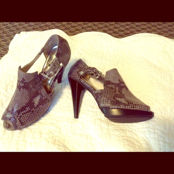 MICHAEL by Michael Kors snakeskin heels