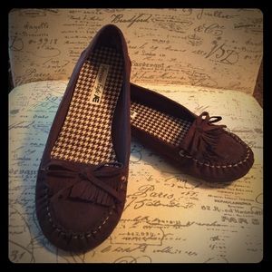 Dark brown moccasins AE
