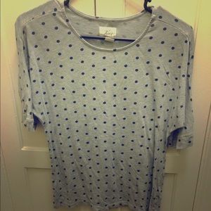 Levis quarter sleeve polka dot shirt