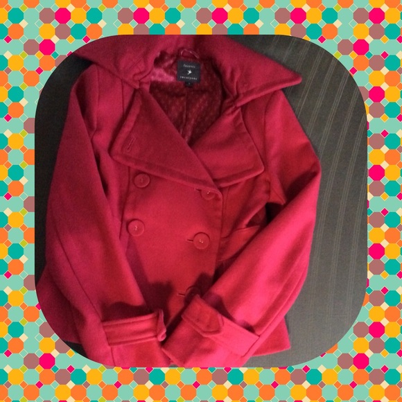 Forever 21 Jackets & Blazers - Final price!!! Magenta Pea Coat Forever 21