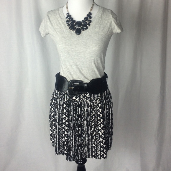 Tribal Belted Skirt