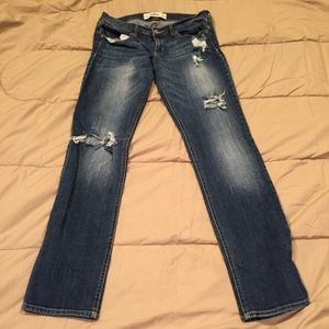 Distressed hollister jeans