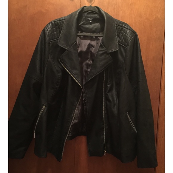 ASOS Curve New Look Inspire Faux Leather Jacket
