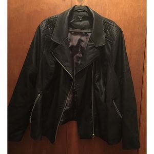 ASOS Curve New Look Inspire Faux Leather Jacket