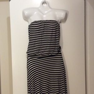 SOLD! Striped Strapless Maxi Dress