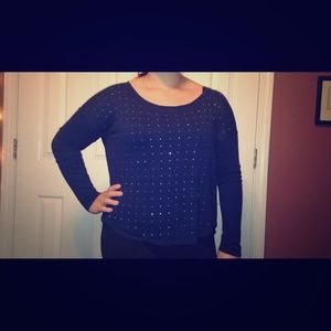 Studded long sleeve top