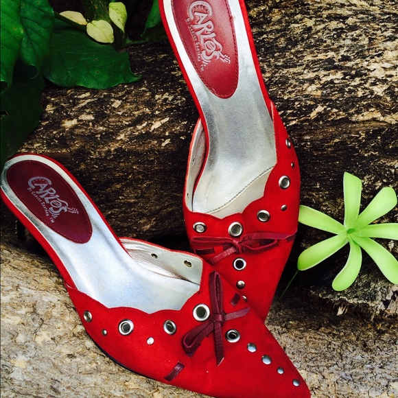 Carlos Santana Shoes - 🎸Rockin Red Carlos Santana Mules 🎸Final ✂️