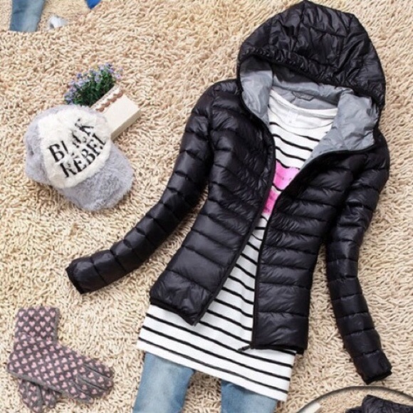 Jackets & Blazers - Black hooded coat