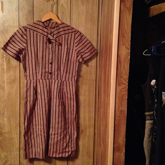 Vintage handmade striped dress
