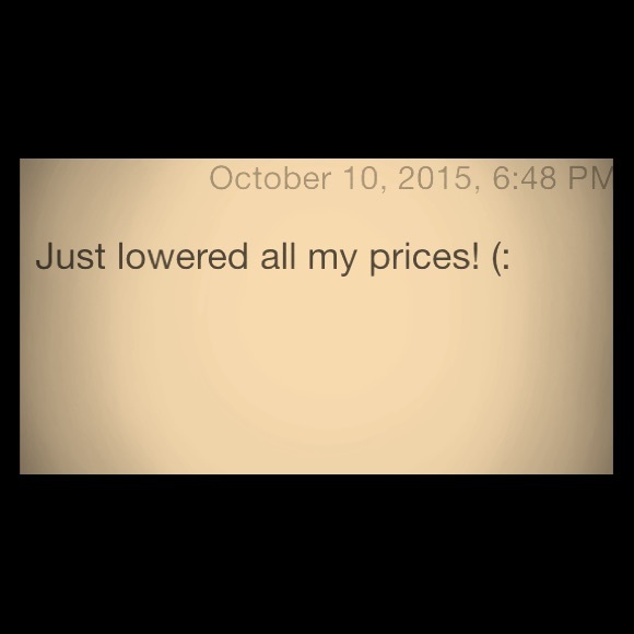 Just lowered my prices!