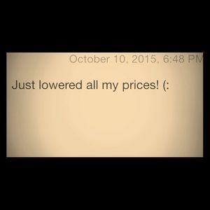 Just lowered my prices!