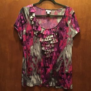 Worthington Watercolor Blouse