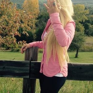 7 Piece 22 inch long blonde extensions