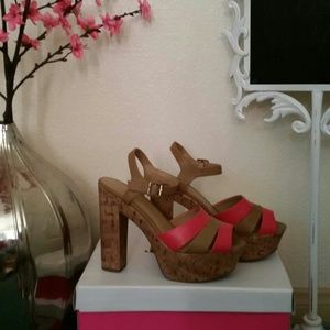 LaurenConrad pink/champagne 5 1/2" heels. 9.5 NWOT