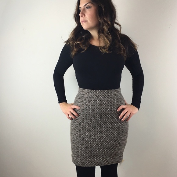 J. Crew Dresses & Skirts - [J. Crew] Metallic Tweed Wool Pencil Skirt 2
