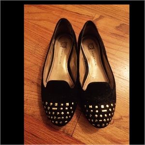 Anne Klein flats with studs