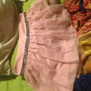 Rose gold sequins skirt