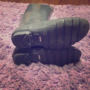 Grey hunter rain boots