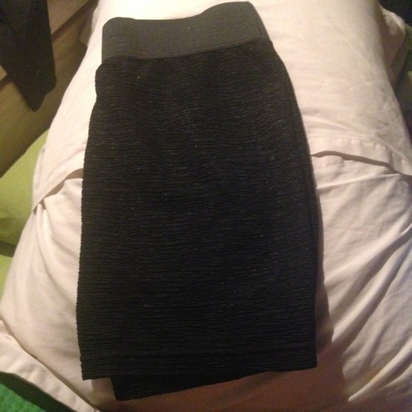 Mini black skirt