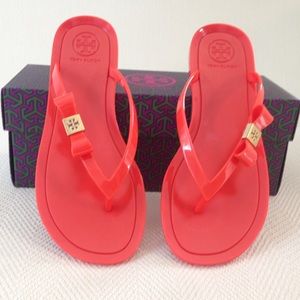 SOLD Tory Burch Michaela Jelly Flip Flops