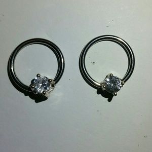 14g Diamond Nipple Rings