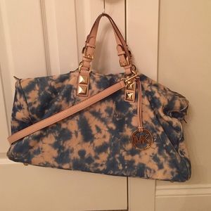 Leather Michael Kors Weekender