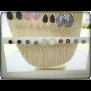 Drusy earrings