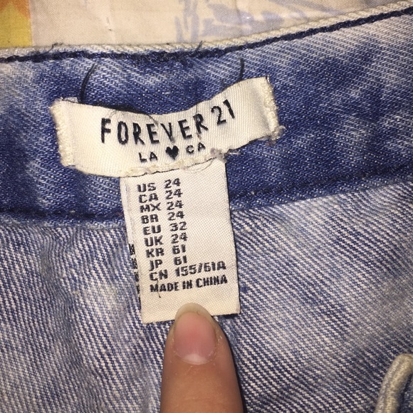 Acid Wash Jean Shorts - Picture 2 of 2